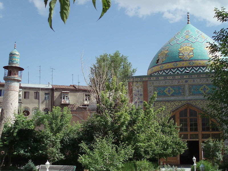 Blue Mosque in Yerevan, Armenia - Beautiful view from the courtyard
