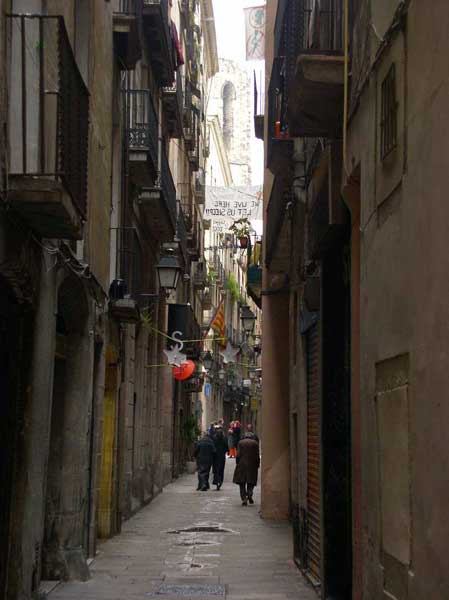 Barri Gòtic - Narrow streets of Barri Gothic