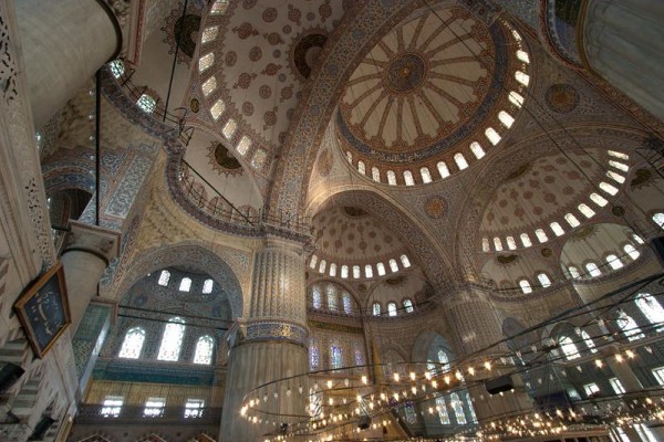 Blue Mosque  - Interior view of the Blue Mosque