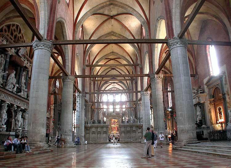 Basilica Santa Maria Gloriosa dei Frari - Interior view
