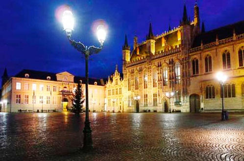 Historical Centre of Bruges - Night view