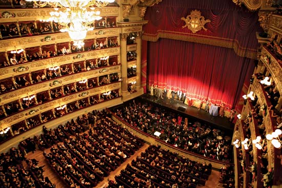 Theatre Museum at La Scala - Interior view of Theatre Museum at La Scala