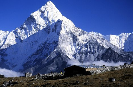 Ama Dablam, Himalaya in Eastern Nepal - Ama Dablam view