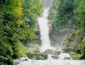 Giessbach Falls in Switzerland