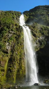 Sutherland Falls in New Zealand