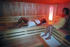 Sauna im alten Badehaus