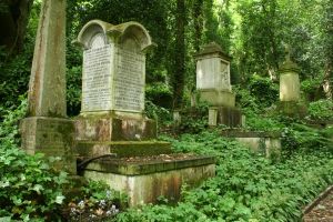 Highgate Cemetery in London, UK