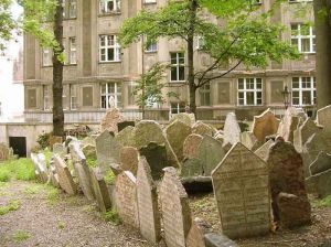 Old Jewish Cemetery in Prague, Czech Republic