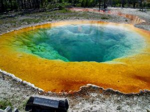 The Yellowstone National Park in Wyoming, USA 