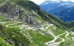 The Stelvio Pass Road