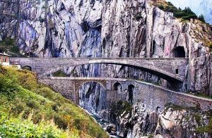 The Gotthard Pass-mysterious road in Switzerland