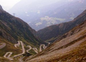 The Gotthard Pass-mysterious road in Switzerland