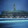 Night view of Christiansborg Palace