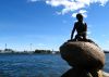Little Mermaid Statue and Copenhagen view