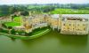 picture Aerial view Leeds Castle in UK