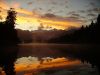 Lake Matheson at sunrise