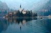 picture Island view Lake Bled in Slovenia