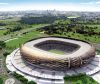 picture Aerial view Soccer City Stadium in Johannesburg, South Africa