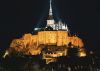 Mount Saint Michel at night
