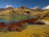 picture Panoramic setting Emerald Lakes in New Zealand