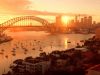 Beautiful sunset over Sydney