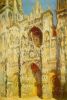 Rouen Cathedral, the West Portal and Saint-Romain Tower, Full Sunlight, Harmony in Blue and Gold by Claude Monet