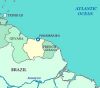 picture Map of Suriname Suriname