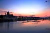 Sunset over Arno river