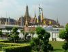 A famous temple located in the historic center of Bangkok