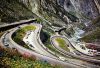 picture Spectacular road The Gotthard Pass-mysterious road in Switzerland