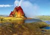 Amazing geothermal geyser