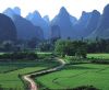 picture Beautiful landscape Karst Mountains in Yangshuo